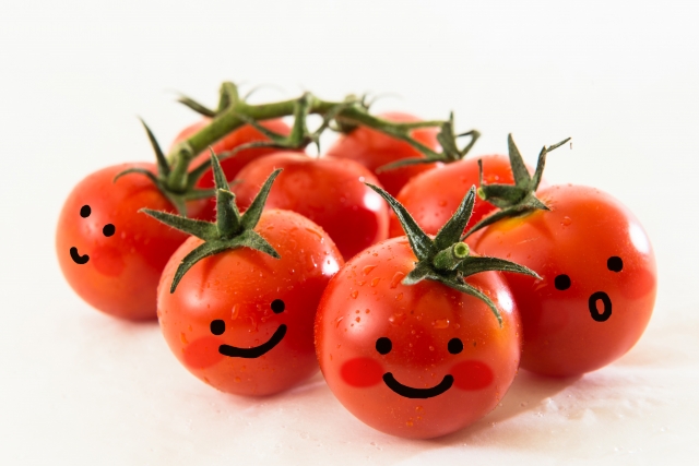 笑顔のプチトマト