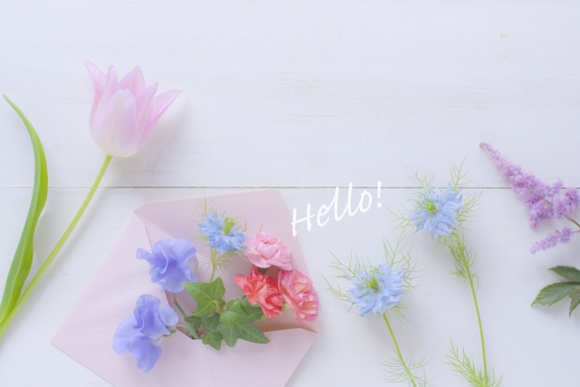 お花とHello